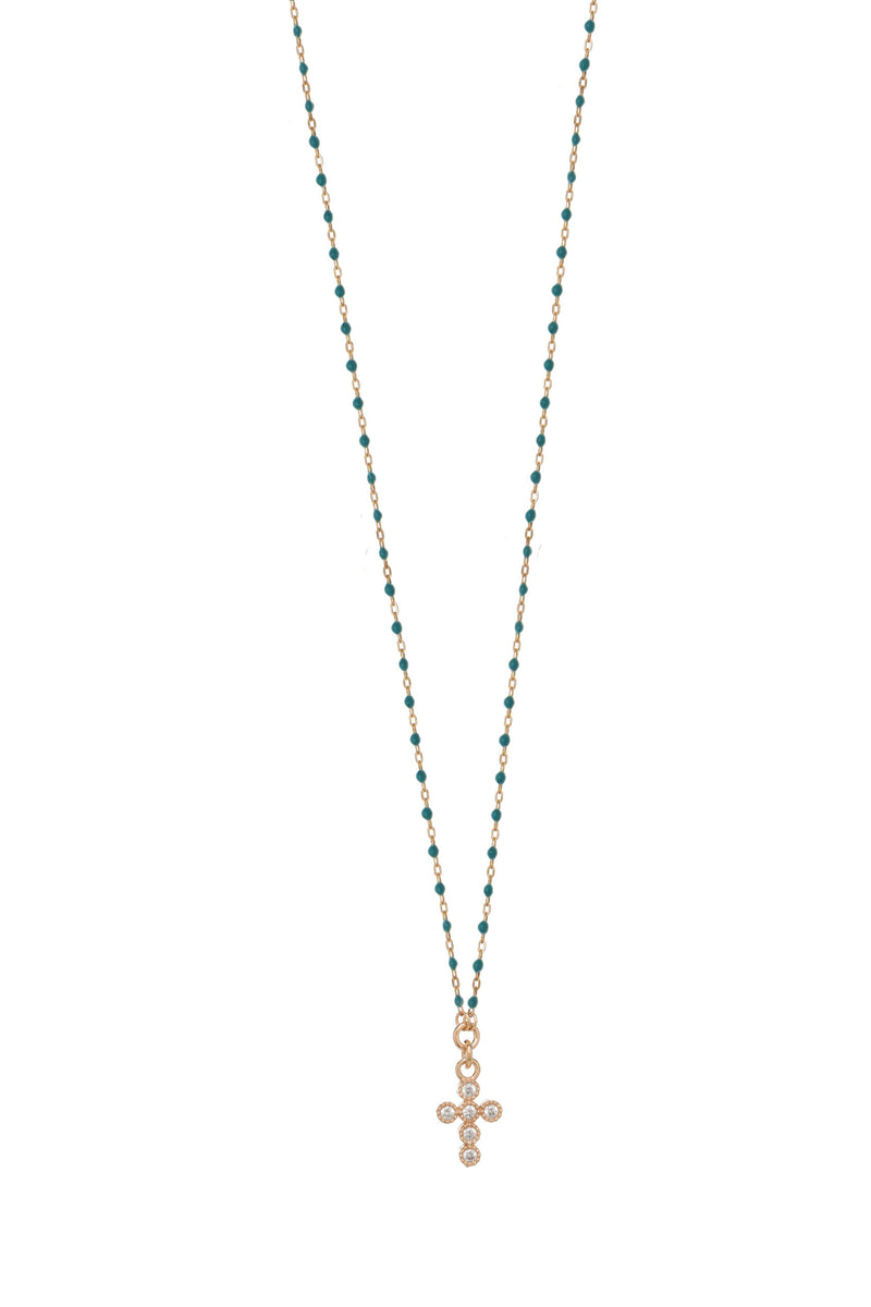 Collana Icona CRUCIS - Turchese